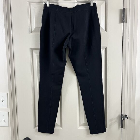 J.Crew Wom 10 Gigi Pant Black Ponte Stretch Size Zip Back Seam Ankle Taper Fit - Picture 3 of 8